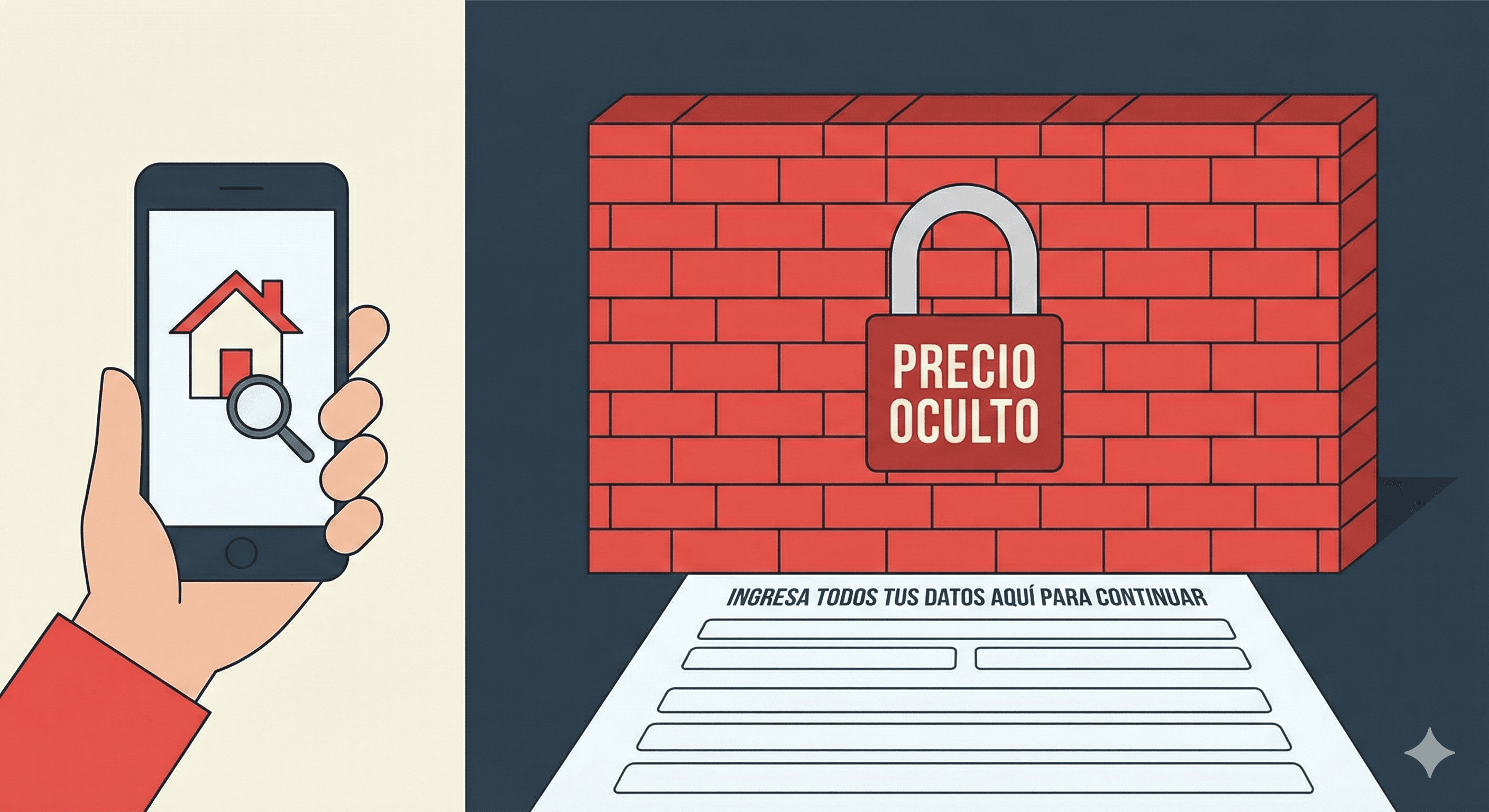 Tráfico web inmobiliario: El absurdo de invertir millones para cerrarle la puerta al cliente en la cara